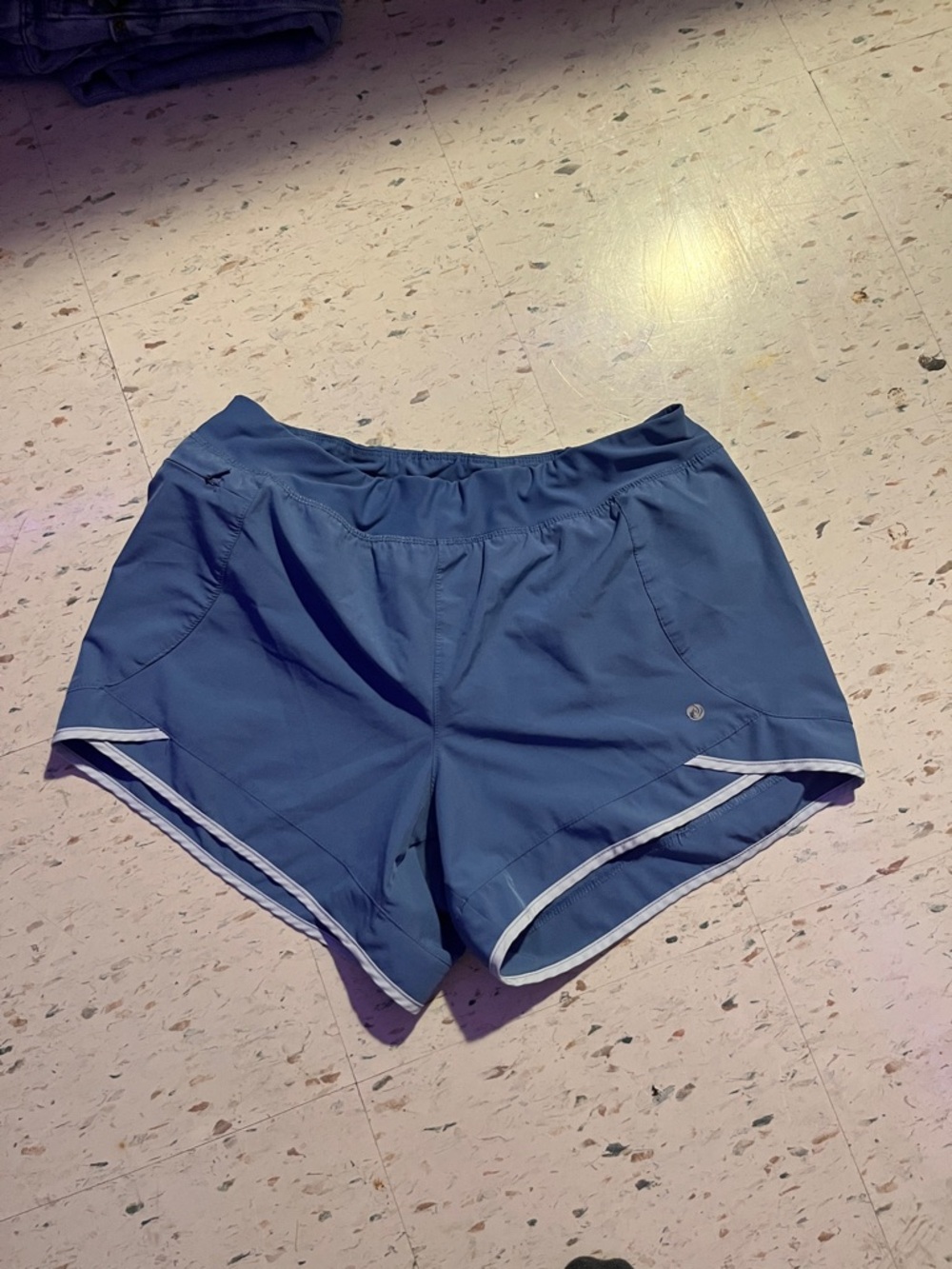Apana Navy Athletic Shorts with White Trim